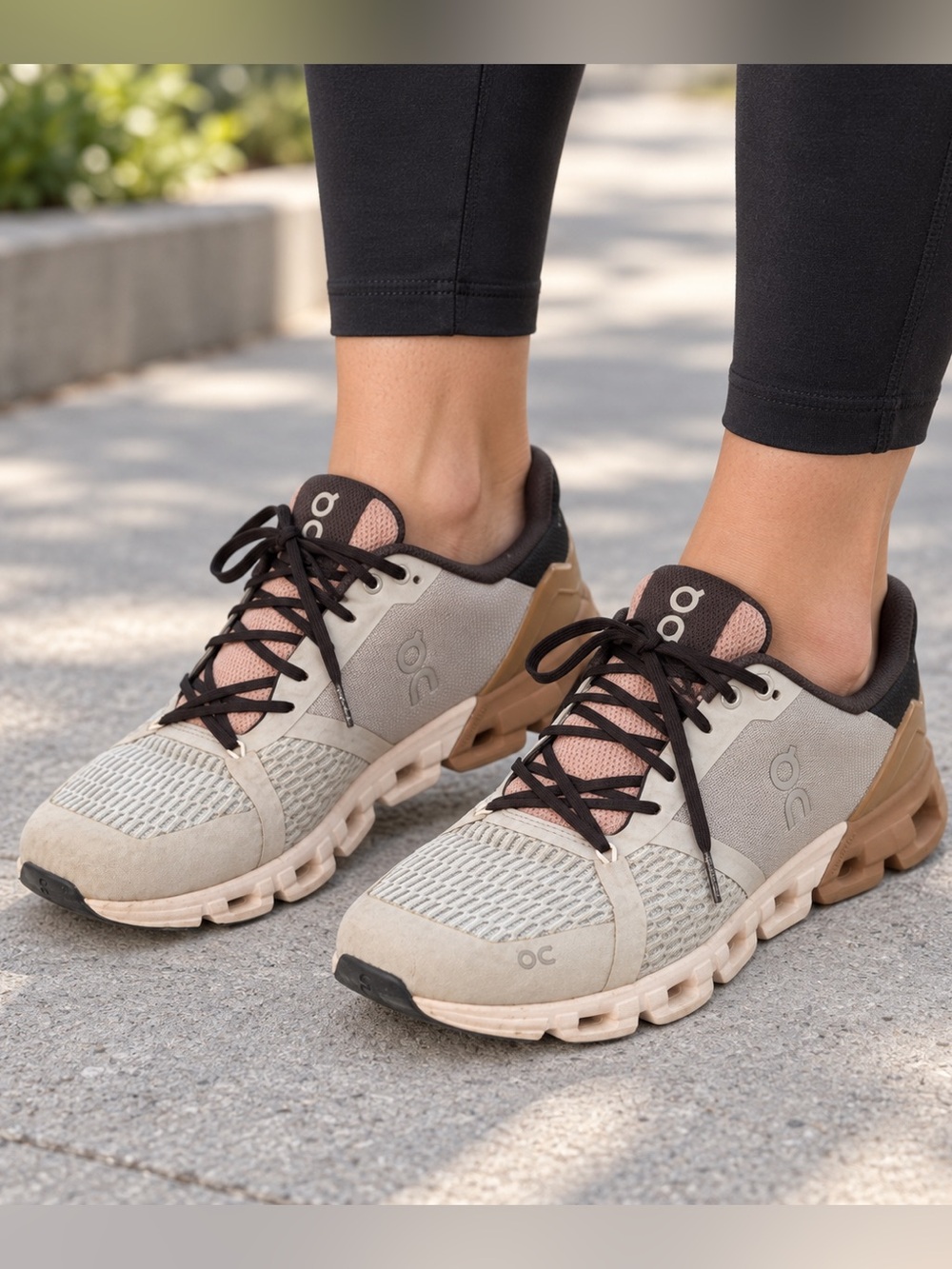 On Cloudflyer 3 Running Shoes Glacier Rosebrown Women’s Size 9 AS103